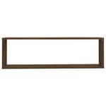 vidaXL Étagères murales cube 4 Pièces Chêne marron 100x15x30 cm Bois