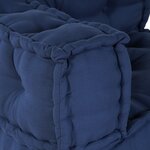 Poufs modulaires vidaXL 3 pièces en tissu indigo