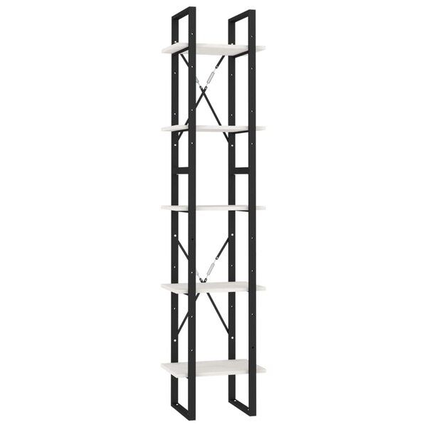 vidaXL Bibliothèque à 5 niveaux Blanc 40x30x175 cm Bois de pin