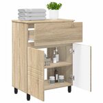 vidaXL Unité de vanité de salle de bain Chêne Sonoma 60 x 35 x 80 cm