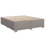 vidaXL Sommier à lattes de lit avec matelas Taupe 180x200 cm Tissu