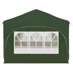 vidaXL Tente de fête pop-up 575 x 288 x 245 cm Vert Tissu Oxford