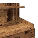 vidaXL Table de chevet avec 2 tiroirs en bois ancien 40 x 36 5 x 62 cm