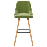 vidaXL Tabourets de bar lot de 2 vert clair velours