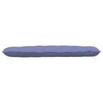 vidaXL Coussin de Dos Bleu denim 160 x 19 x 50 cm tissu