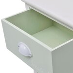 vidaXL Armoire de rangement en style français 3 tiroirs Bois