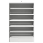 vidaXL Armoire à chaussures Blanc 60x35x92 cm Bois d’ingénierie