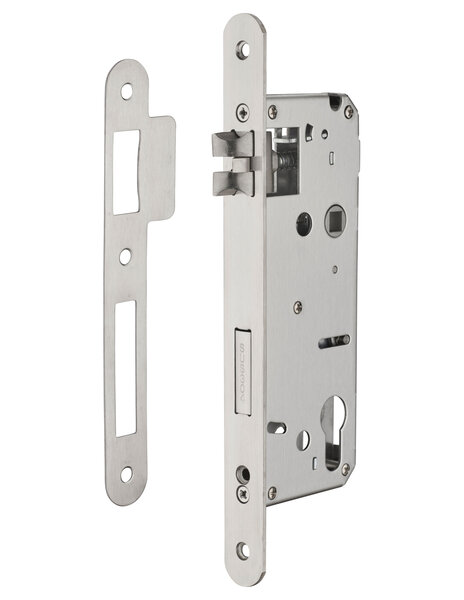INTELOCK - Serrure encast. Intelock trou cylindre pour poignées connectées inox axe50mm entr'axes70mm carré8 BR - INTELOCK