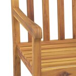 vidaXL Chaises de jardin lot de 4 56x55 5x90 bois massif d'acacia