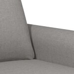 vidaXL Canapé à 2 places Gris clair 120 cm Tissu