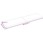 vidaXL Dessus de table marron foncé bois chêne massif traité