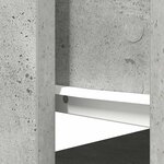 vidaXL Table console avec tiroirs gris béton 85 5x38 5x74 5 cm
