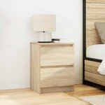 vidaXL Meuble TV chêne sonoma 40x35x54 cm bois d'ingénierie