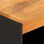 vidaXL Armoire latérale marron et noir 60x33 5x75 cm bois de manguier