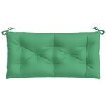vidaXL Coussin de banc de jardin vert 110x50x7 cm tissu oxford