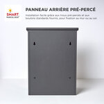 Boîte à colis moyenne 1 porte Gris foncé à accès frontal Acier galvanisé SMART PARCEL BOX™
