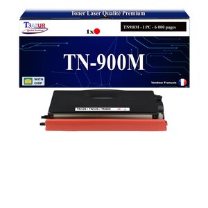 T3AZUR -Toner compatible avec Brother TN900 (TN900M) pour Brother HL-L9200CDWT  HL-L9300CDWTT  MFC-L9550CDWT - Magenta