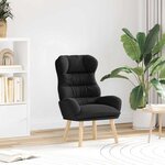 vidaXL Fauteuil relaxant Noir 69 x 74 x 93 cm tissu
