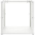 vidaXL Portant de bois chauffage blanc 40x40x40 cm