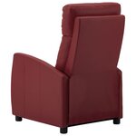 vidaXL Fauteuil inclinable électrique Rouge bordeaux Similicuir