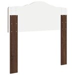 vidaXL Tête de lit avec tête de lit Chêne brun 75 cm Bois d'ingénierie