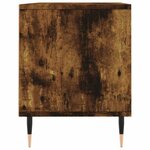 vidaXL Meuble TV chêne fumé 100x34 5x44 5 cm bois d'ingénierie