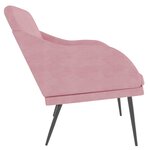 Banc banquette rose 110 x 76 x 80 cm velours 02_0010691