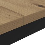 vidaXL Table basse Chêne artisan 100 x 100 x 45 cm Bois d'ingénierie