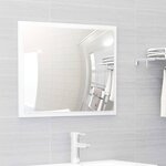 vidaXL Ensemble de meubles de salle de bain Blanc brillant Aggloméré