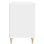 vidaXL Bureau Blanc brillant 142 5 x 50 x 75 cm Bois d'ingénierie