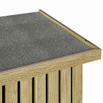 vidaXL Boîte de Rangement de Jardin Marron 119 x 44 x 58.5 cm