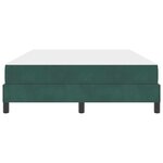 vidaXL Lit à ressorts avec matelas Vert foncé 140 x 190 cm tissu