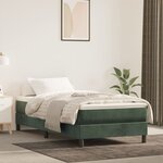 vidaXL Cadre de lit Vert foncé 80x200 cm Velours