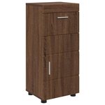 vidaXL Cabinet de salle de bain TULUM Chêne marron 37 x 31.5 x 82 cm