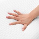 vidaXL Coussin de sommeil Uni Blanc 80 x 35 x 10 cm