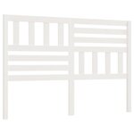 vidaXL Tête de lit Blanc 126x4x100 cm Bois massif de pin