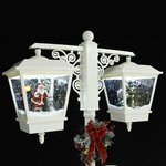 vidaXL Lampadaire avec Père Noël Blanc et rouge 81x40x188 cm PVC