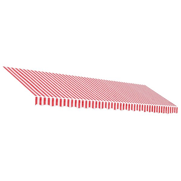 vidaXL Tissu de remplacement pour auvent rayures rouges et blanches