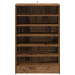 vidaXL Armoire à chaussures vieux bois 60x35x92 cm bois d'ingénierie
