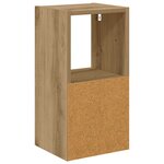 vidaXL Table de chevet 2 pc Chêne artisanal 25 5 x 22 x 49 5 cm
