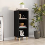 vidaXL Buffet Noir 34 5x32 5x90 cm Bois d'ingénierie