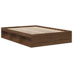 vidaXL Cadre de lit sans matelas chêne marron 140x190 cm