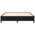 vidaXL Cadre de lit sans matelas noir 160x200 cm tissu