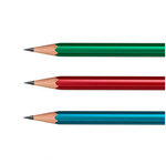rOtring  Set de 8 Crayons en bois HB : 4 rouge  2 bleu et 2 vert