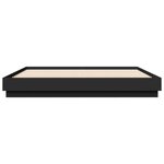 vidaXL Cadre de lit sans matelas noir 200x200 cm