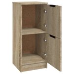vidaXL Buffets 2 Pièces Chêne Sonoma 30x30x70 cm Bois d'ingénierie