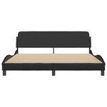 vidaXL Cadre de lit Dover noir 183x213 cm similicuir