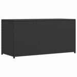 vidaXL Boîte de rangement de jardin noir 120x50x60 cm résine tressée