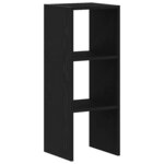 vidaXL Bibliothèque empilable chêne noir 30x30x80 cm bois d'ingénierie