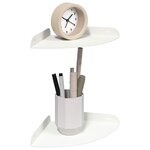 vidaXL Étagère flottante avec étagère 2 Pièces Blanc 18 x 18 x 2 cm